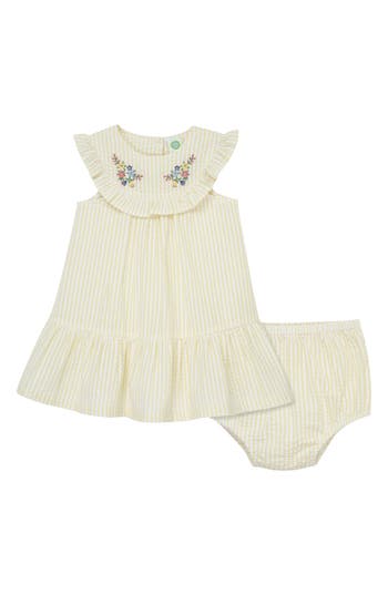 Little Me Embroidered Sundress & Bloomers