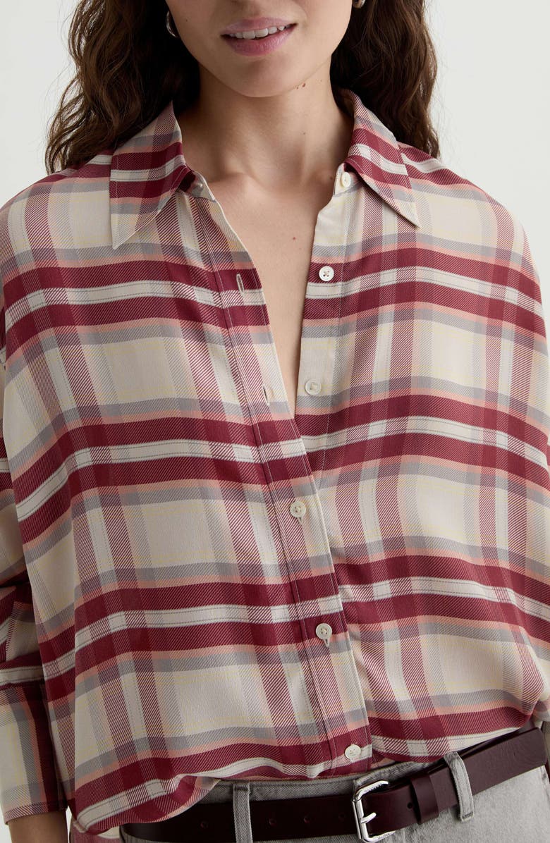 AG Sawtelle Button-Up Shirt, Alternate, color, Desert Plaid Grey Multi