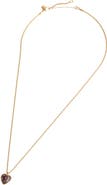 Madewell Polka Dot Heart Pendant Necklace