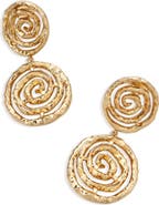 RETRO CHIC Eternal Spiral Drop Earrings