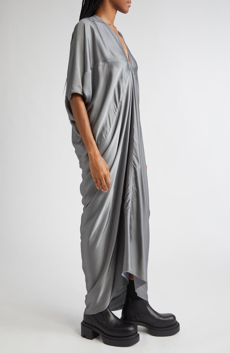 Rick Owens Kite Charmeuse Gown, Alternate, color, Washed Indigo