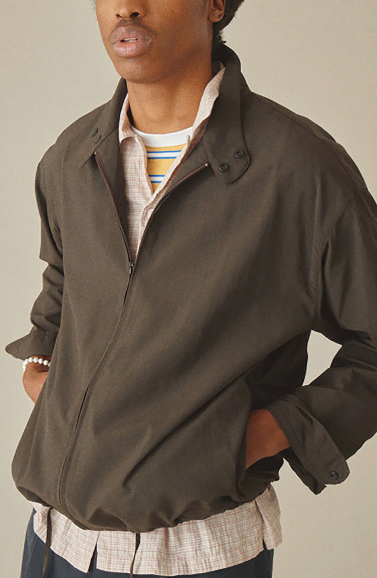 Nylon Harrington Jacket (Men) | Nordstrom