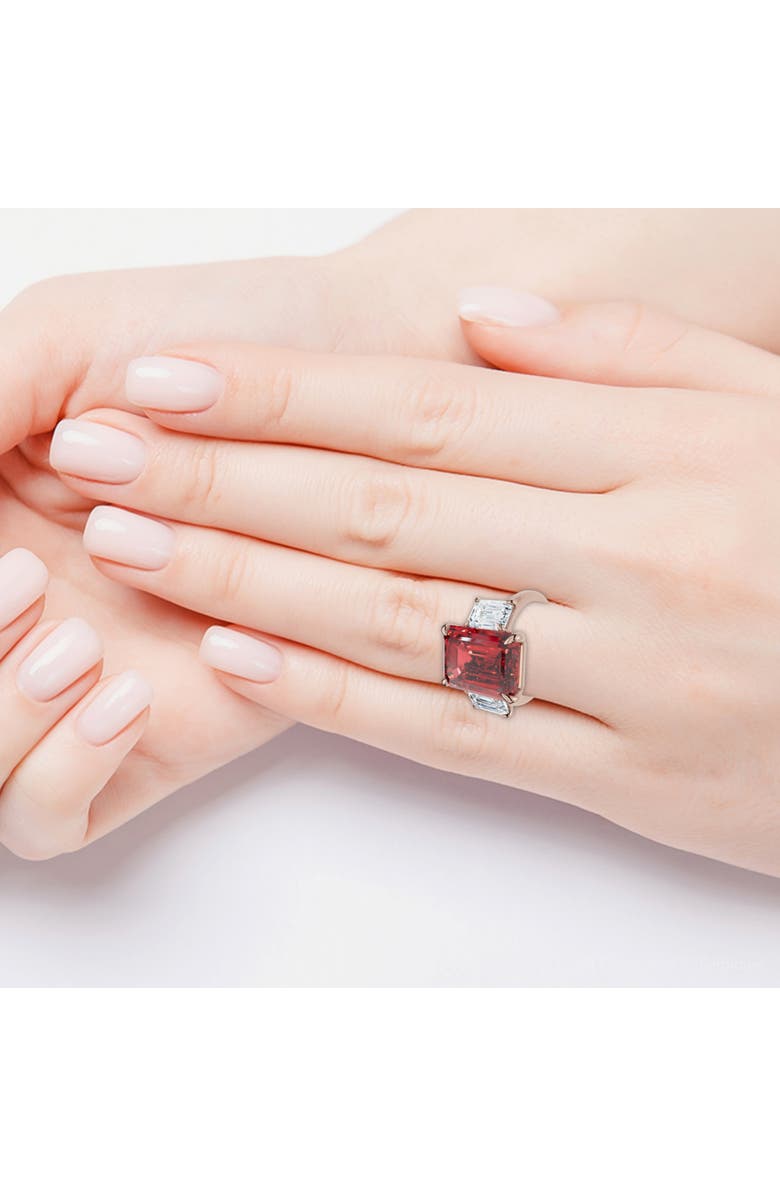 Bliss Diamond 13Ct Ruby & Diamond Ring 14k Gold or Platinum Lab Grown, Alternate, color, 