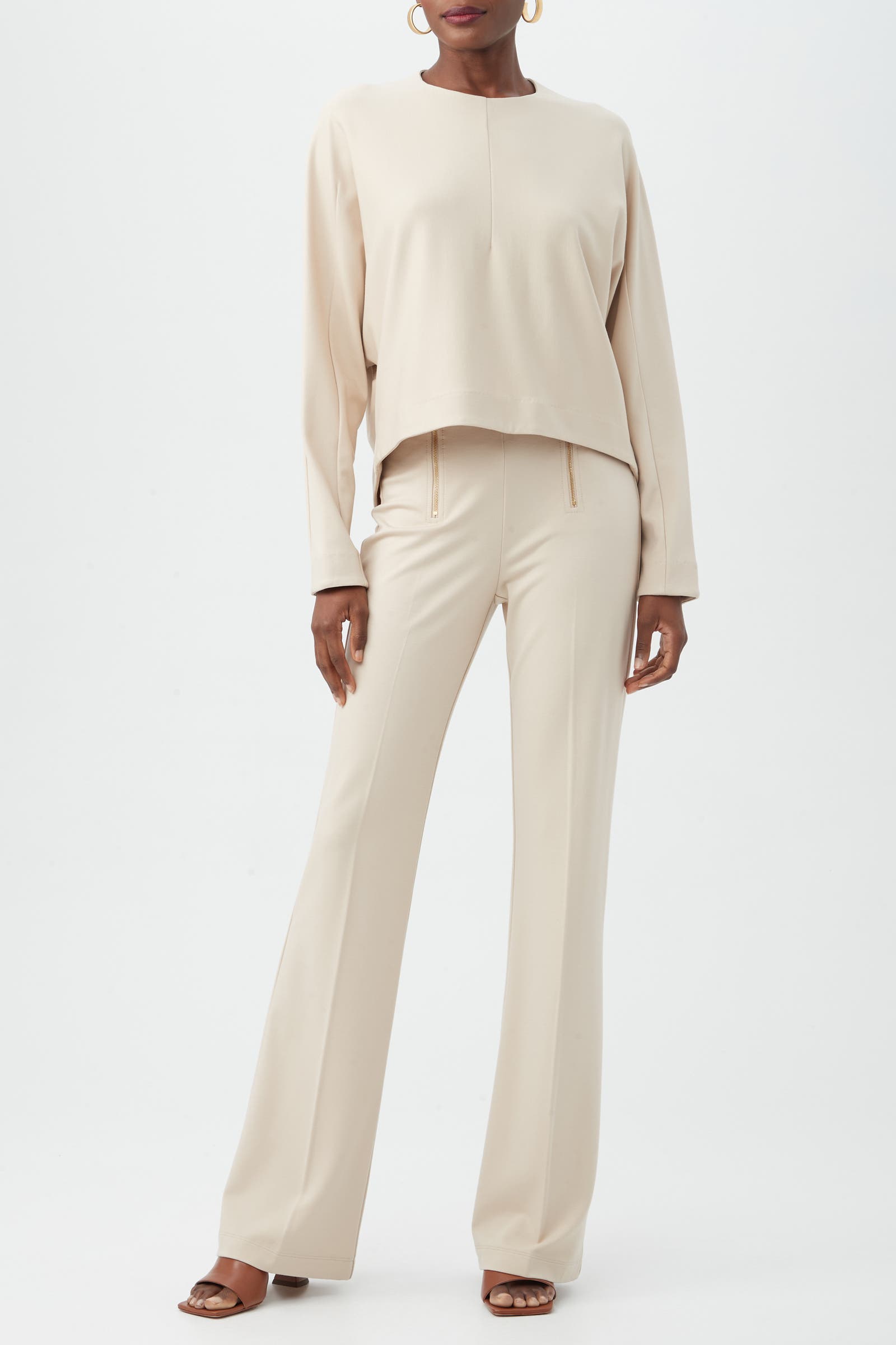 Marsa Long Sleeve Ponte Top - image 3