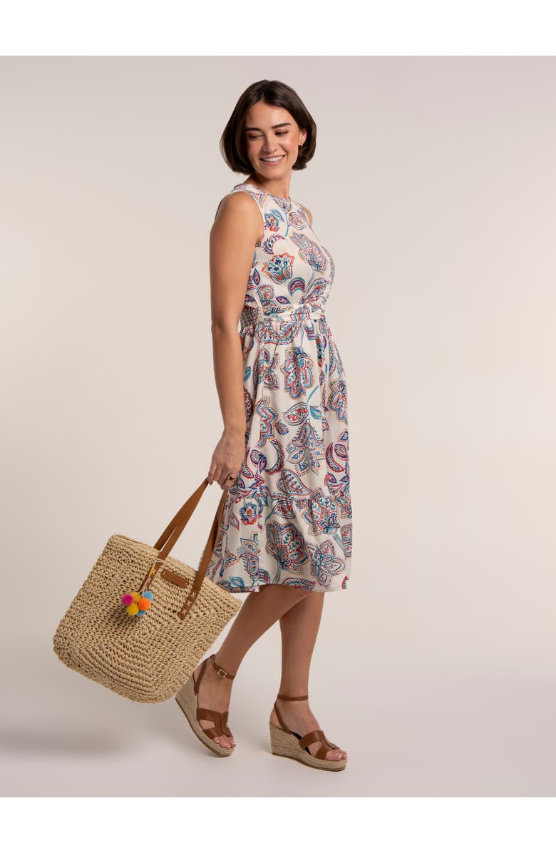 Brakeburn Ioanna Midi Dress, Alternate, color, Multi