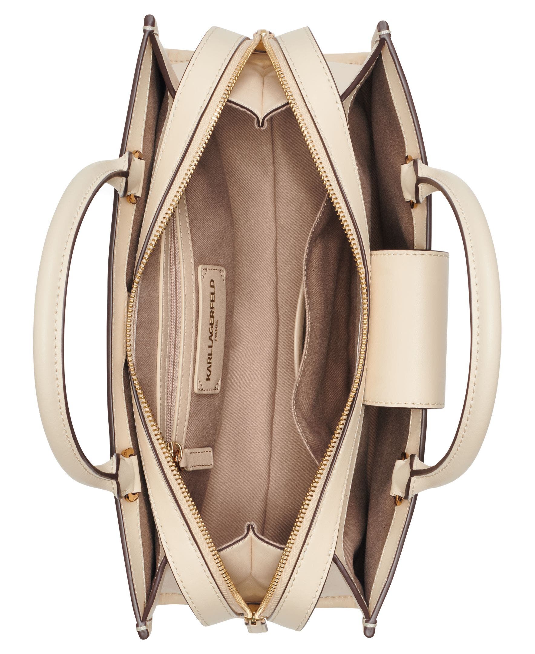 KARL LAGERFELD PARIS Madelyn Satchel, Alternate, color, Brie