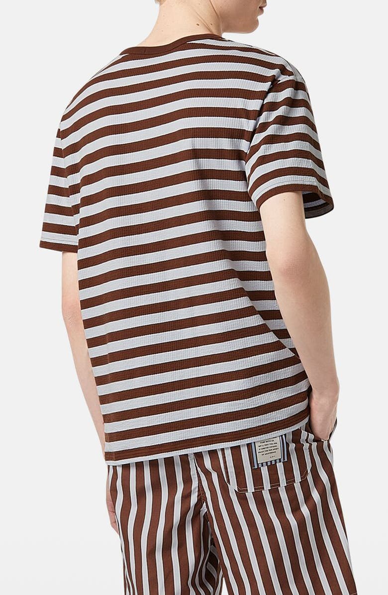 Scotch & Soda Relaxed Fit Waffle Stripe T-Shirt, Alternate, color, 
