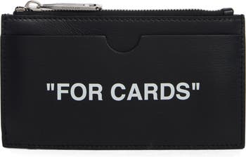 Off-White For Cards Zip Leather Card Case | Nordstromrack
