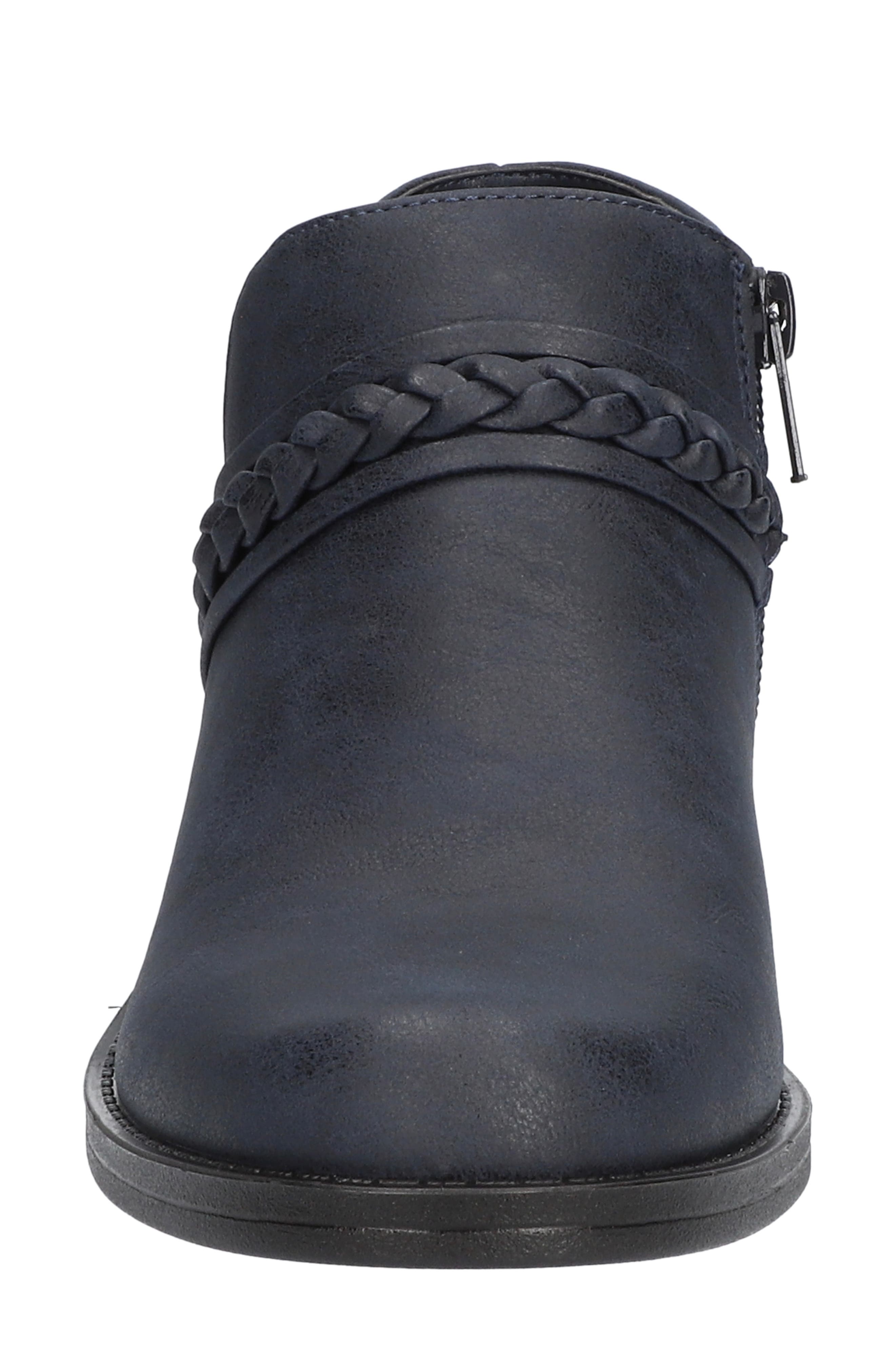EASY STREET Jalia Braided Bootie, Alternate, color, Navy/ Gore