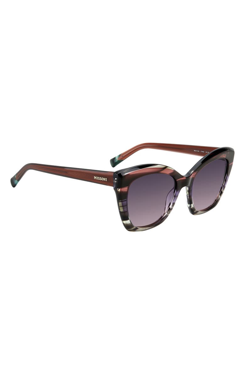 Missoni 54mm Cat Eye Sunglasses, Alternate, color, Violet Brown/ Mauve Pink