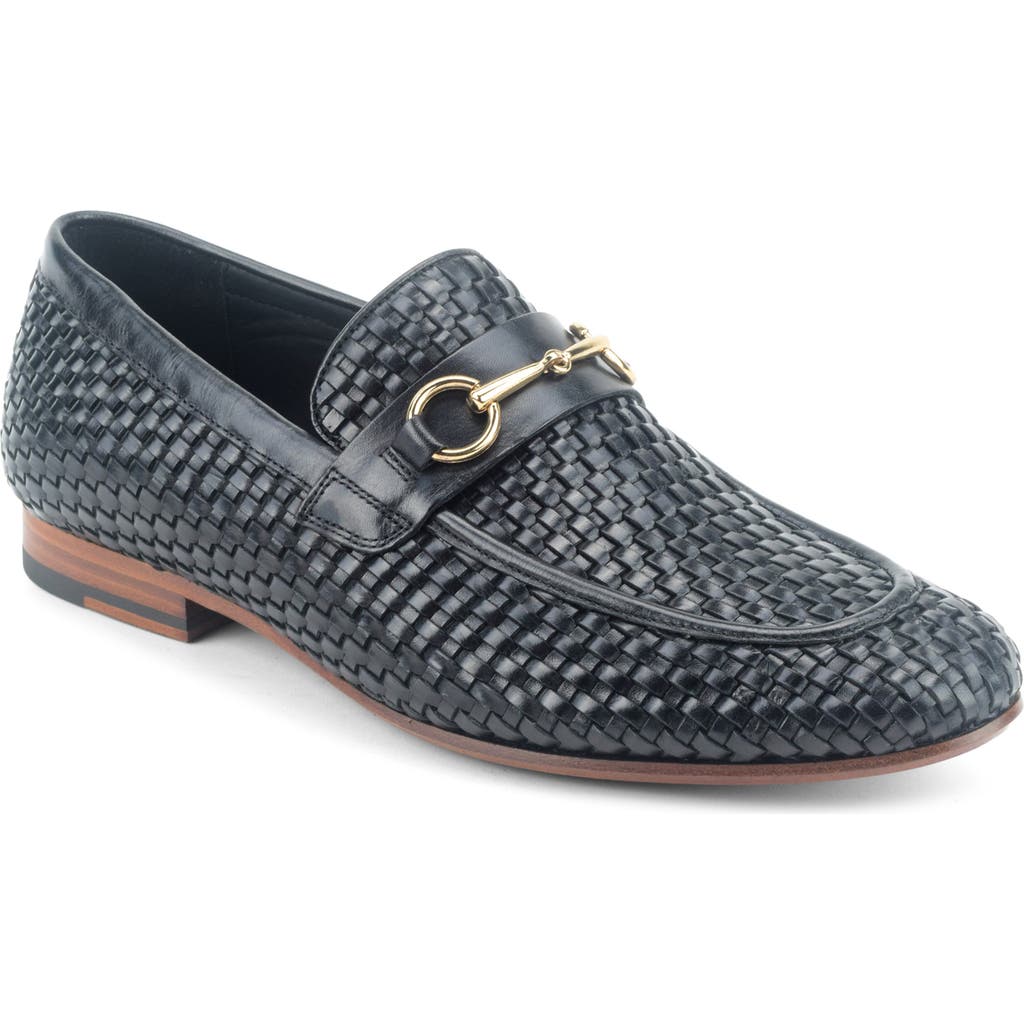 Warfield & Grand Durand Woven Bit Loafer In Animal Print