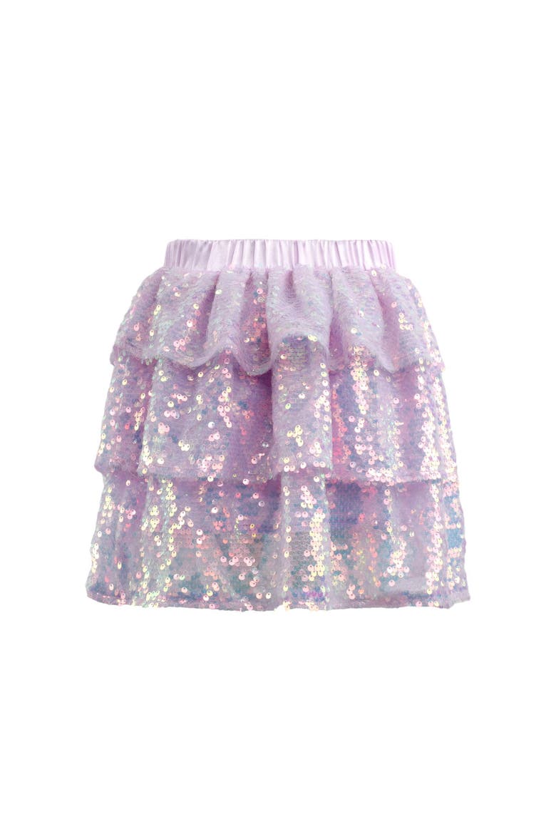Iridescent Shimmer Sequin Skirt, Main, color, Lavender