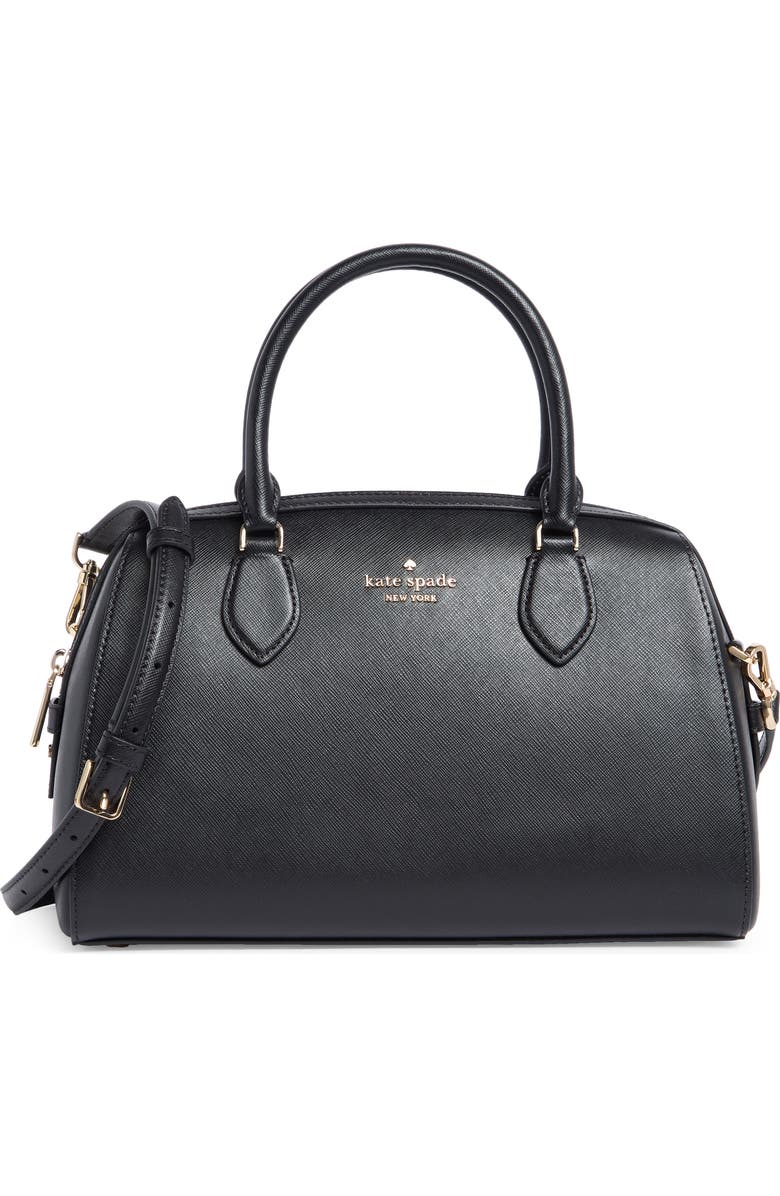 Kate Spade New York madison large dolly duffle crossbody bag, Main, color, Black