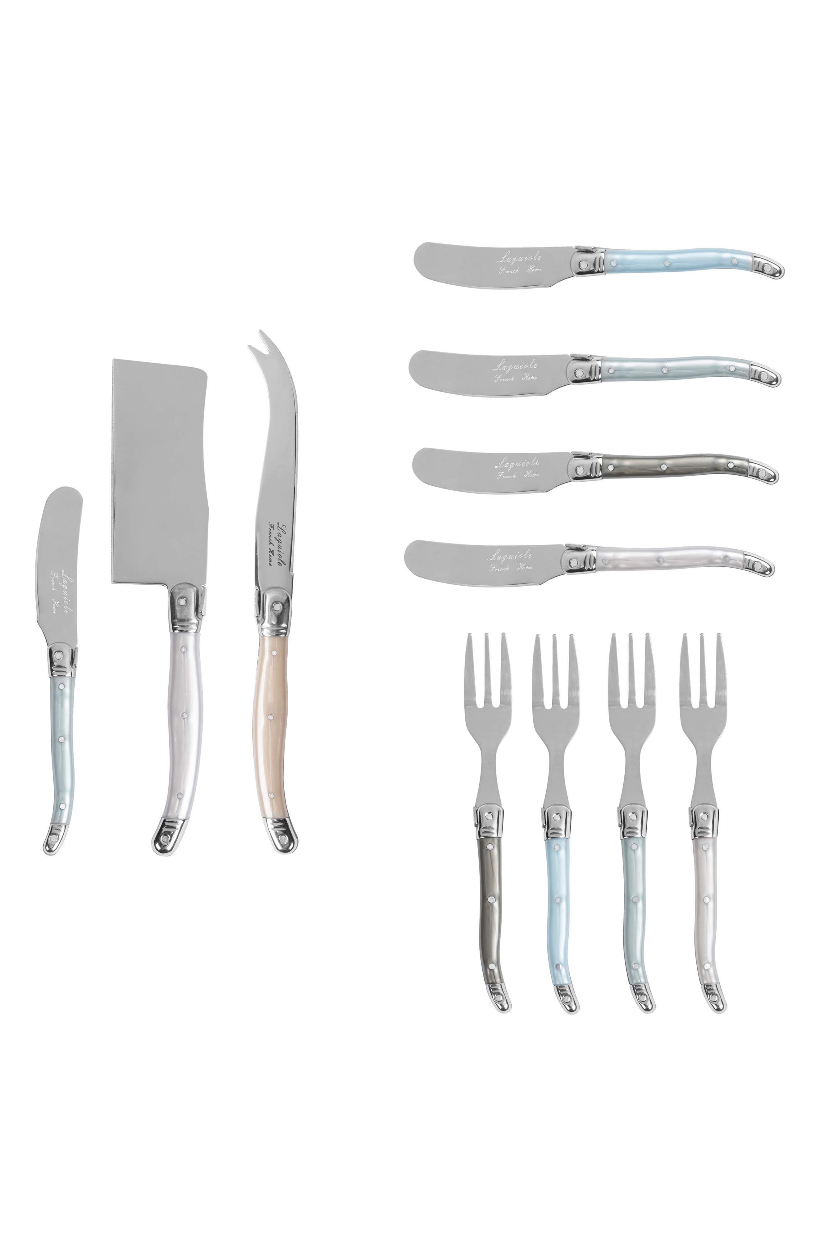 FRENCH HOME Laguiole 11-Piece Cheese Flatware Set