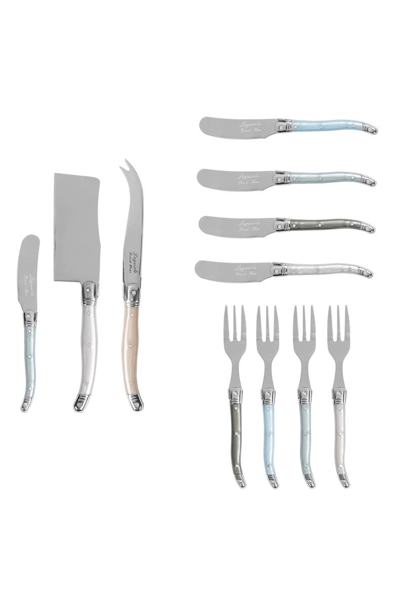 FRENCH HOME Laguiole 11-Piece Cheese Flatware Set, Main, color, Pearlized Multicolor