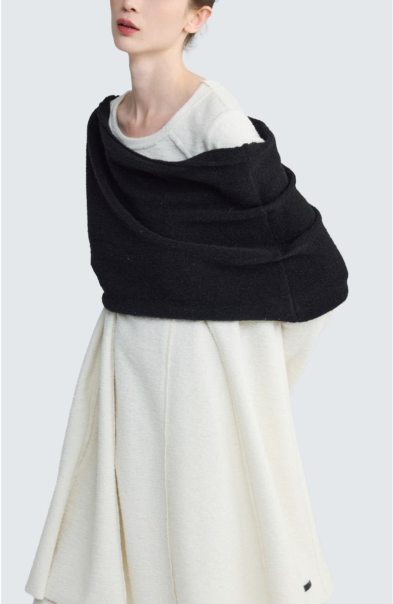 LUUKAA Lenora Asymmetric Bolero, Alternate, color, Black