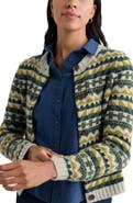 Seasalt Cornwall Daedon Pick Fair Isle Merino Wool Blend Cardigan