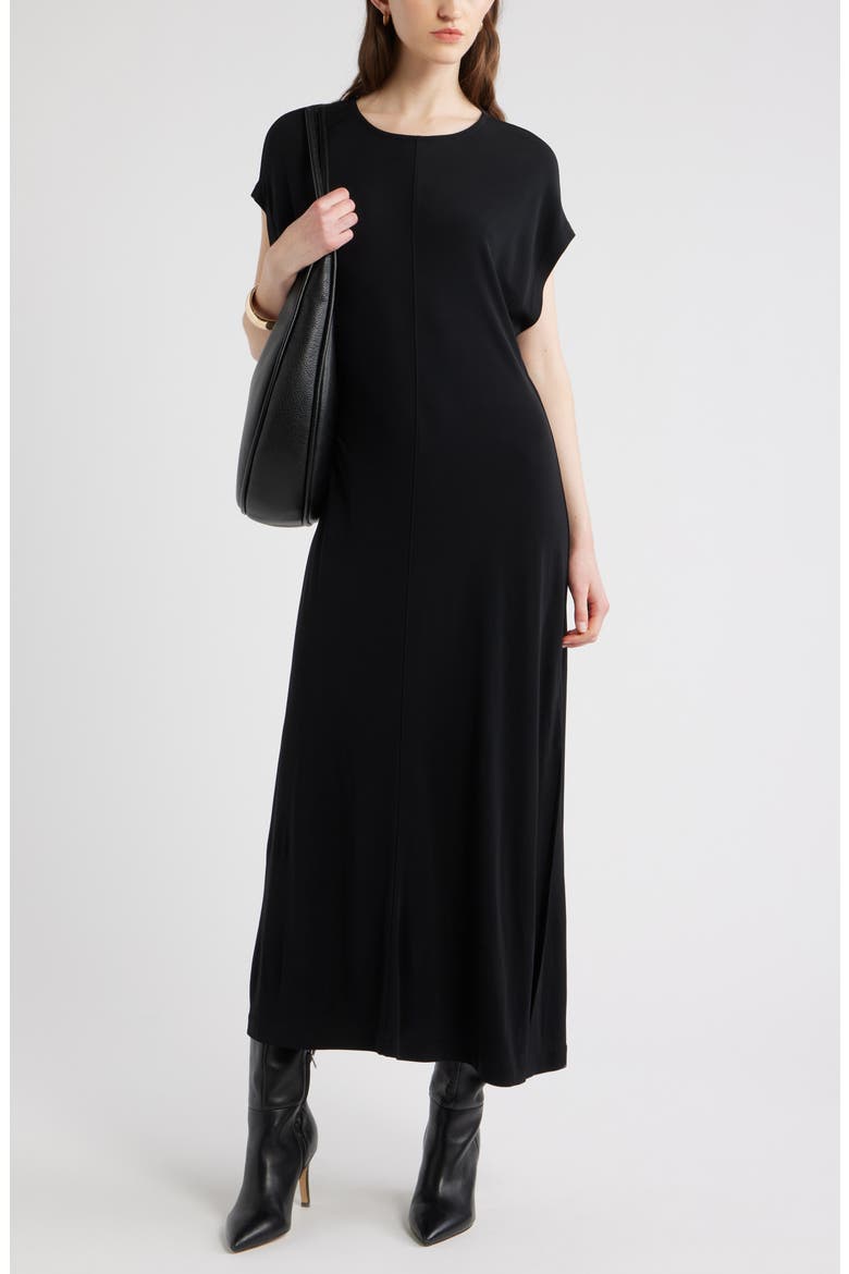 Dolman Sleeve Maxi Dress, Main, color, BLACK
