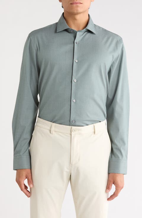 Elevated Twill Slim Fit Dress Shirt