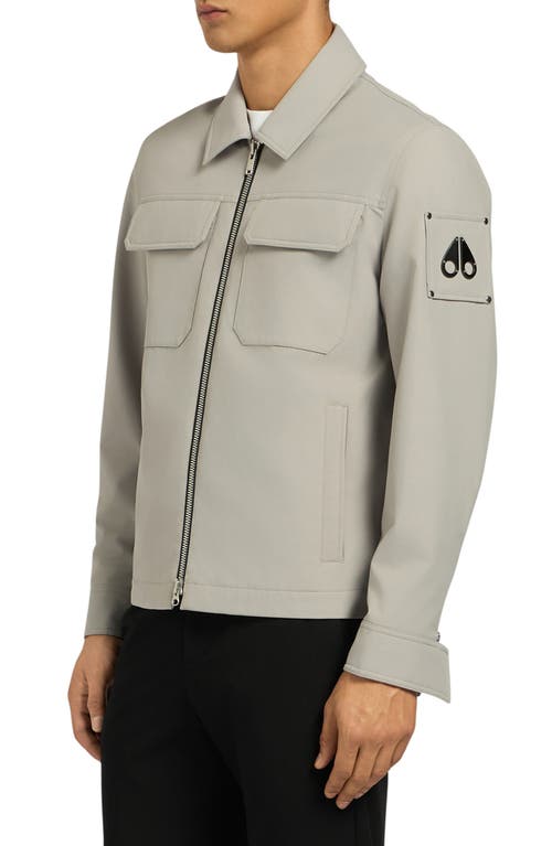 Moose Knuckles Jacques Water Repellent Shirt Jacket In Dusk