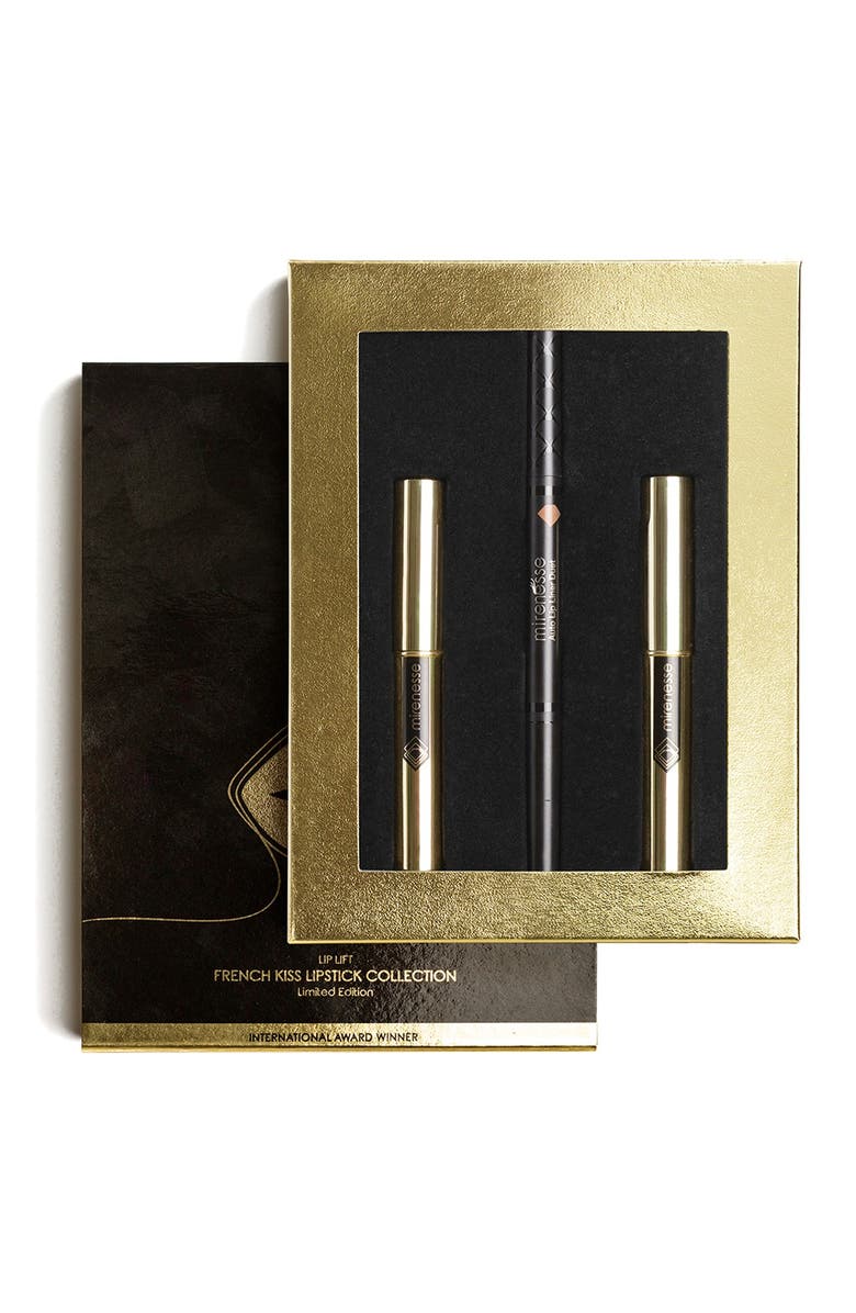 MIRENESSE Matte Natural 3-Piece French Kiss Lipstick Set, Alternate, color,