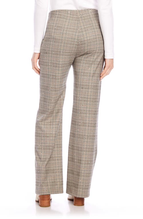 Karen Kane Womens Plaid High Waist Cropped Pants In Plaid