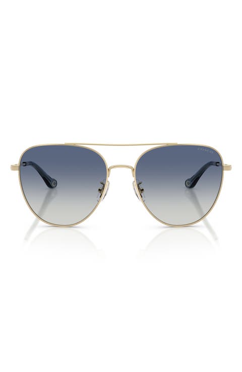 56mm Gradient Pilot Sunglasses
