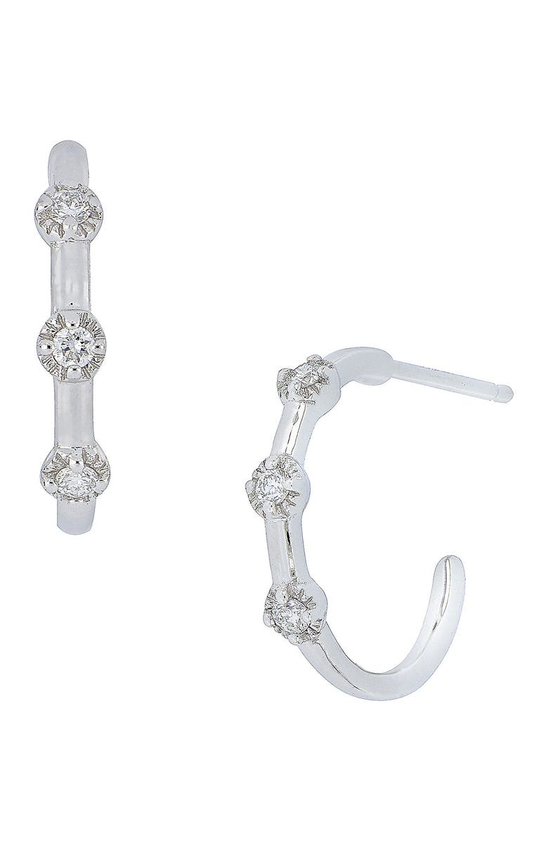 Bony Levy Diamond Hoop Earrings, Main, color,