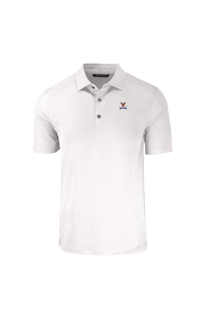 Cutter & Buck Men's Cutter & Buck White Virginia Cavaliers Forge Eco Stretch Recycled Polo, Alternate, color, 