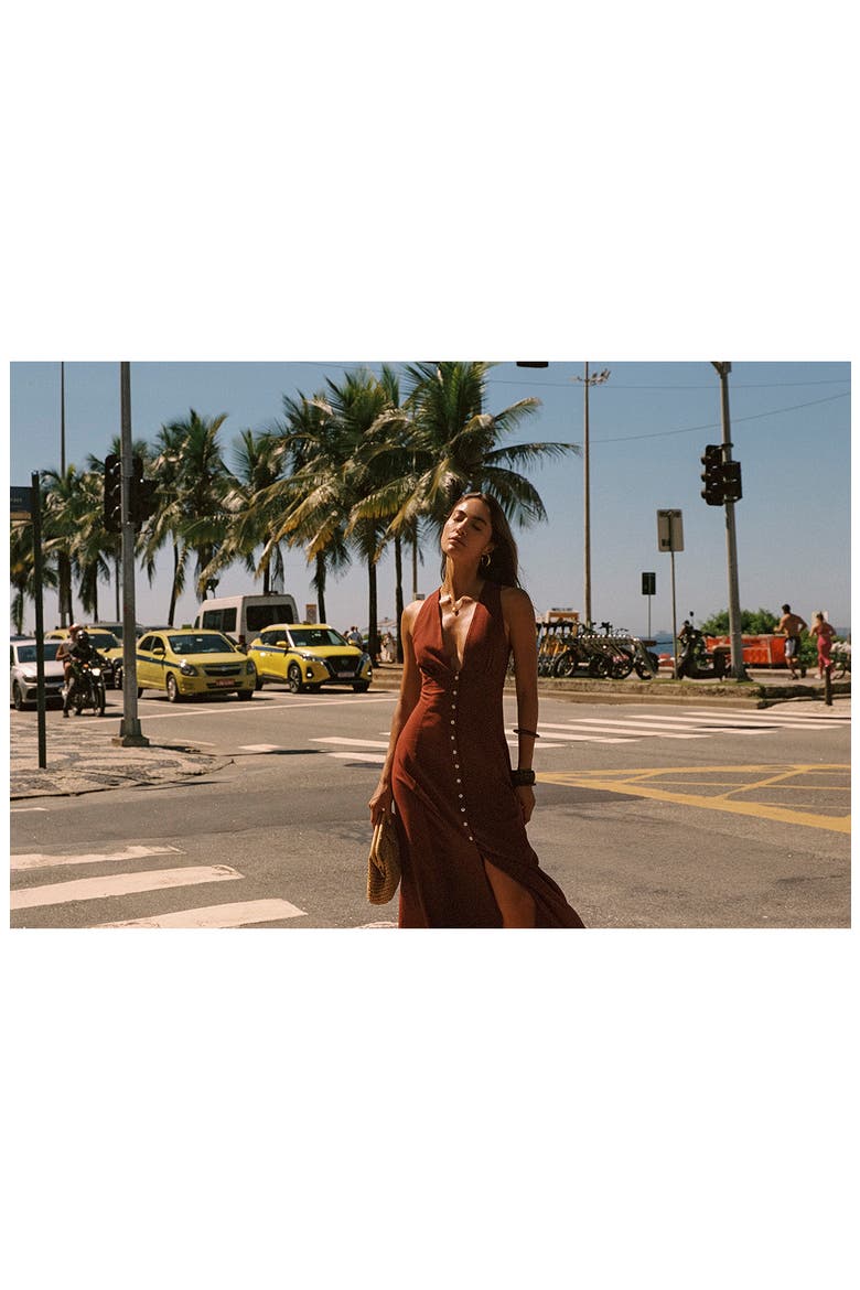 Arlo Maxi Cover-Up Dress, Alternate, color, DUSTY FIG