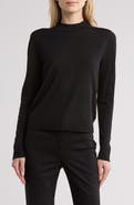 Vince Mock Neck Wool Blend Pullover Sweater
