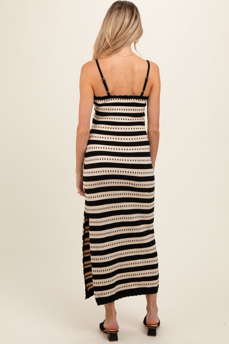Patterned Sleeveless Maxi Dress, Alternate, color, Beige