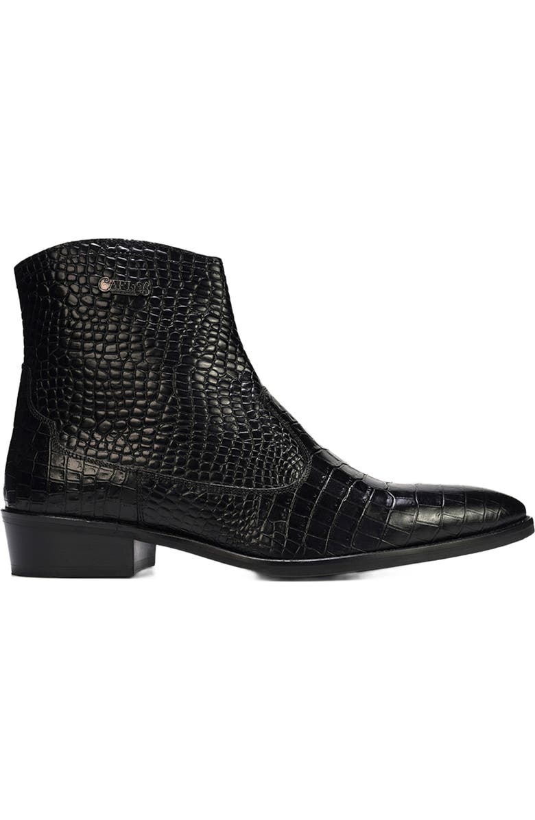 CARLOS SANTANA Zappa Cowboy Boot, Alternate, color, Black Croco