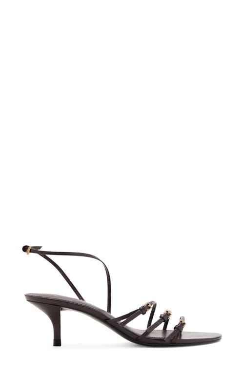 Mango Strappy Slingback Sandal In Brown