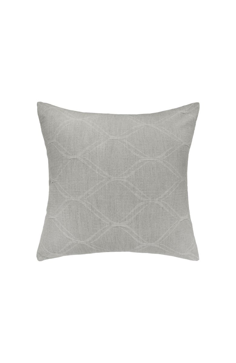 ELISABETH YORK Elaine Stone Cotton Euro Pillow Sham, Main, color, Grey