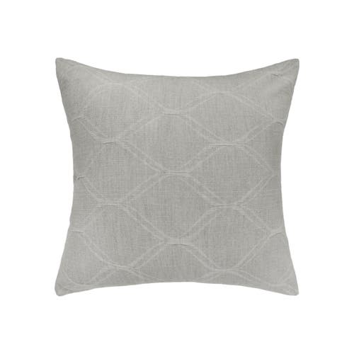 Elisabeth York Elaine Stone Cotton Euro Pillow Sham In Gray