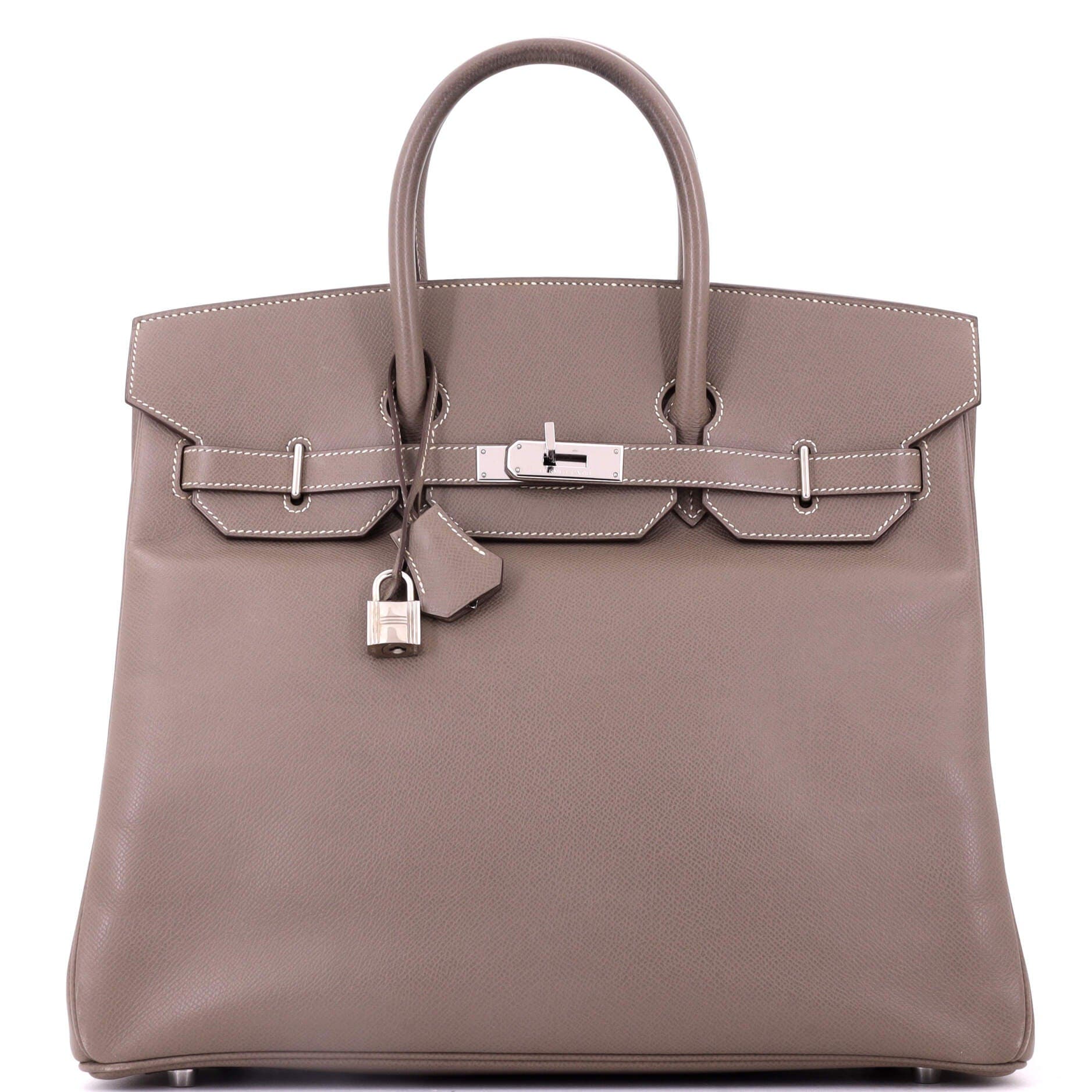 HAC Birkin Bag Grey Epsom with Palladium Hardware 36, Main, color, Grey