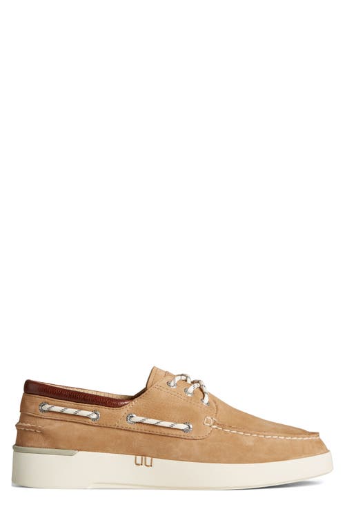 Sperry Topsider Authentic Original 2-eye Tumbled & Nubuck Tan In Tan