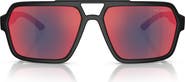 Prada Linea Rossa 59mm Pilot Sunglasses