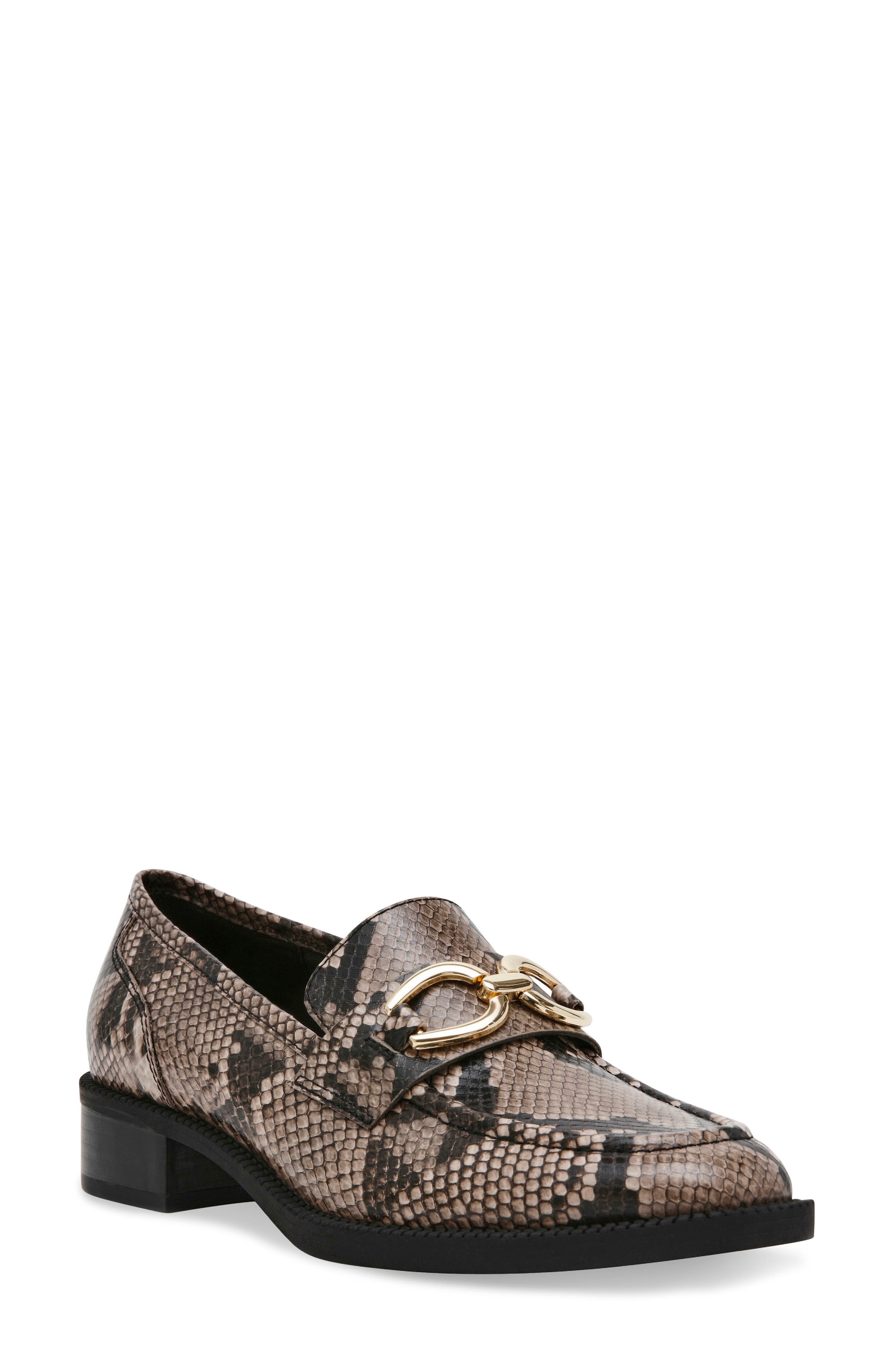 Korrie Bit Loafer, Main, color, NATURAL/ BLACK EMBOSSED