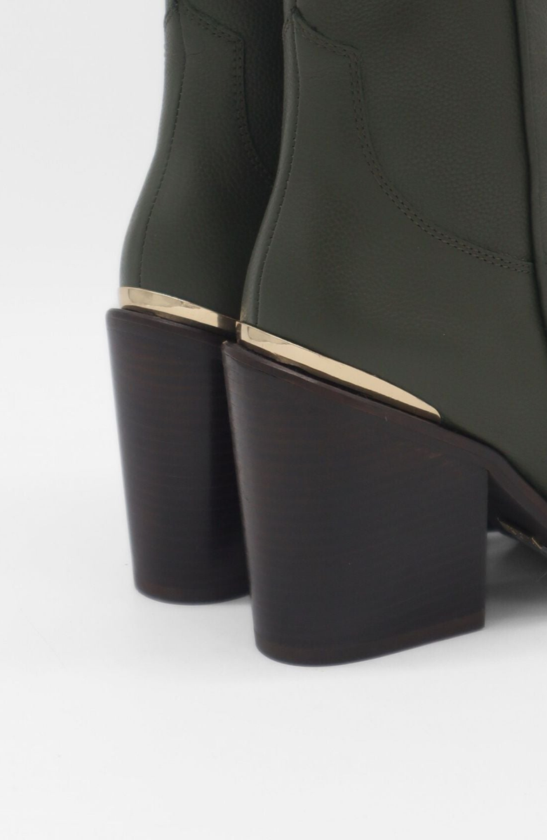 STIVALI NEW YORK Compostezza Western Cowboy Boots, Alternate, color, Olive