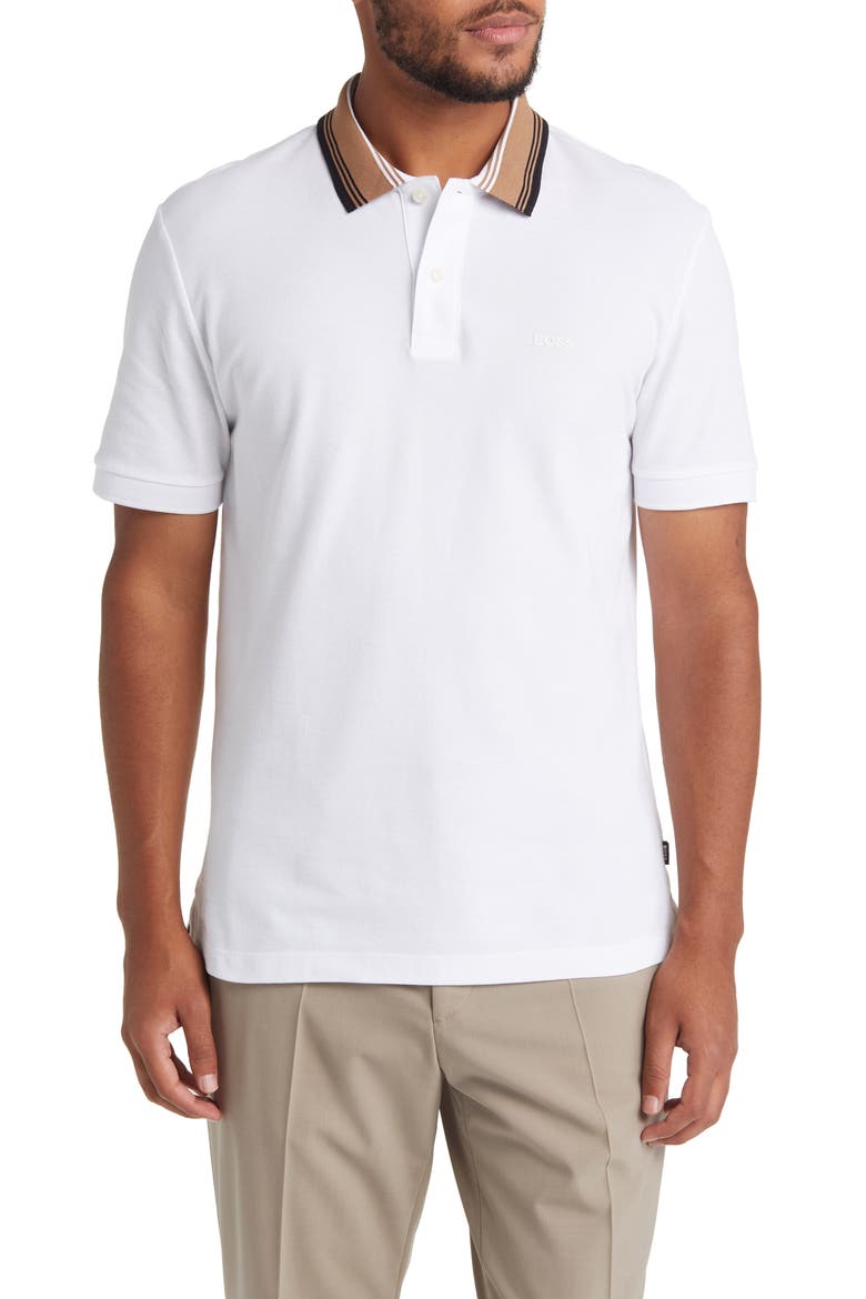 Phillipson Piqué Polo, Main, color, WHITE
