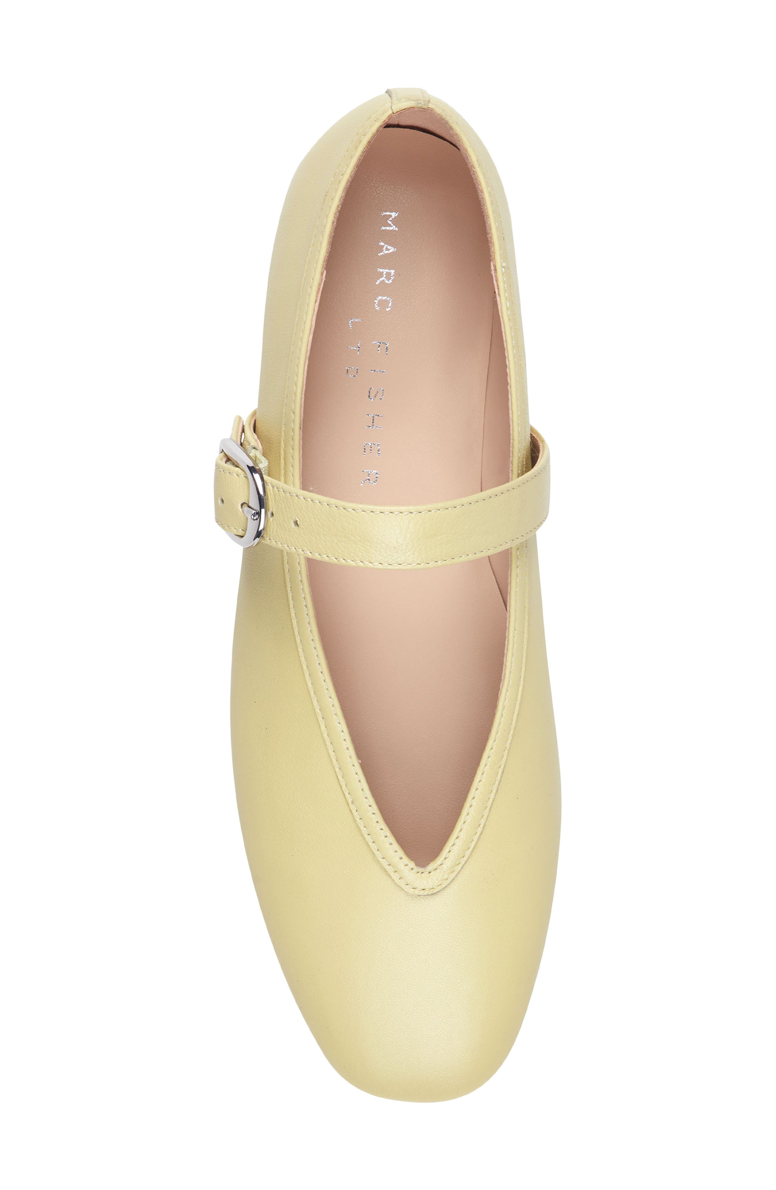 Godea Mary Jane Flat, Alternate, color, YELLOW