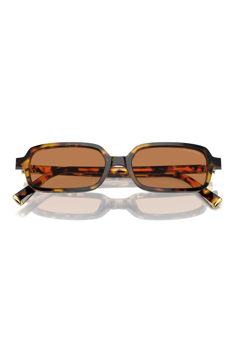 51mm Rectangular Sunglasses, Main, color, BLOND HAVANA