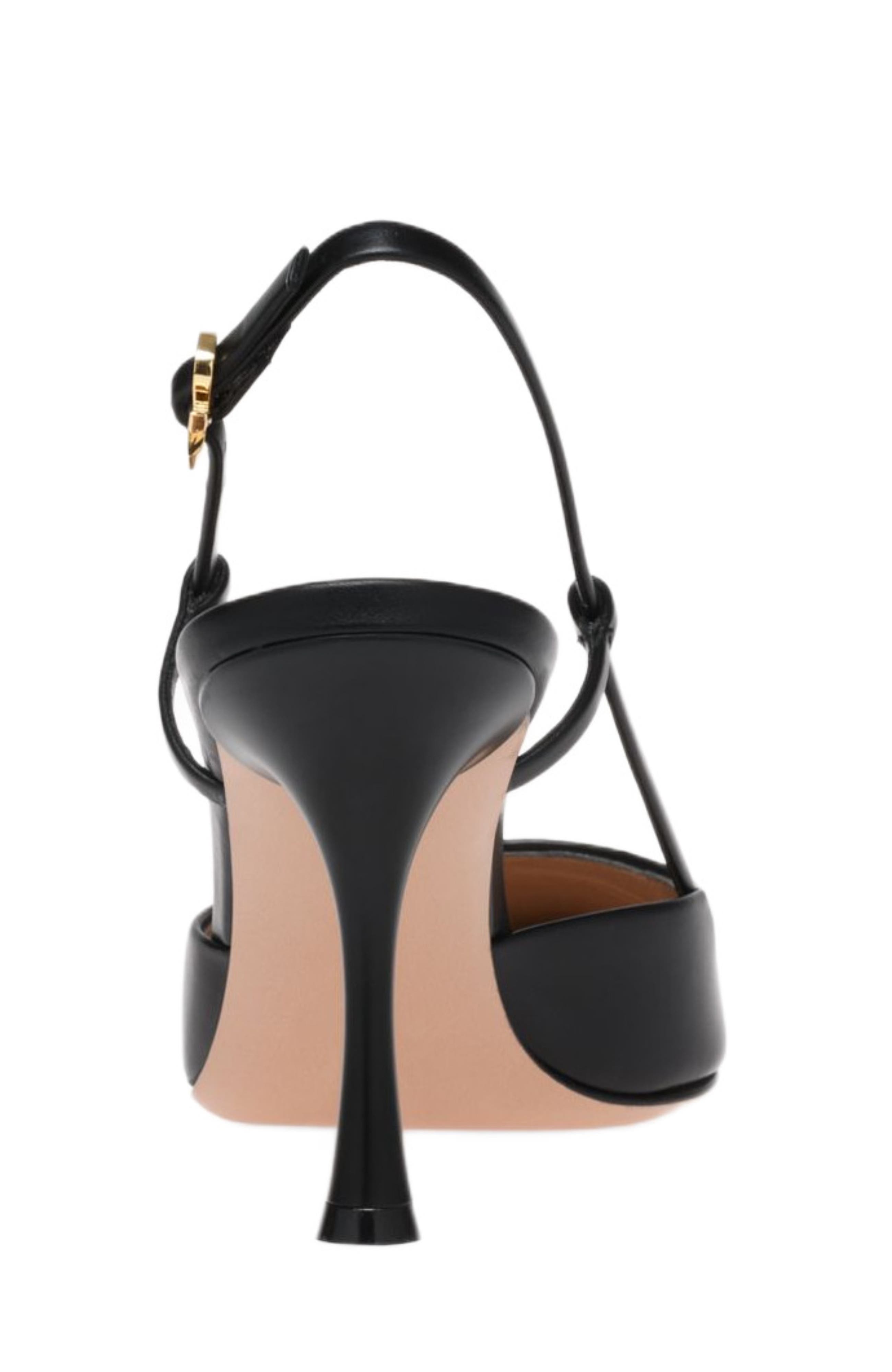 Gianvito Rossi Ascent Slingback, Alternate, color, Black