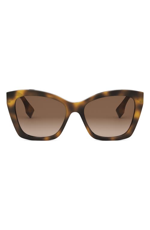 Fendi Eyewear Butterfly Frame Sunglasses In Multi