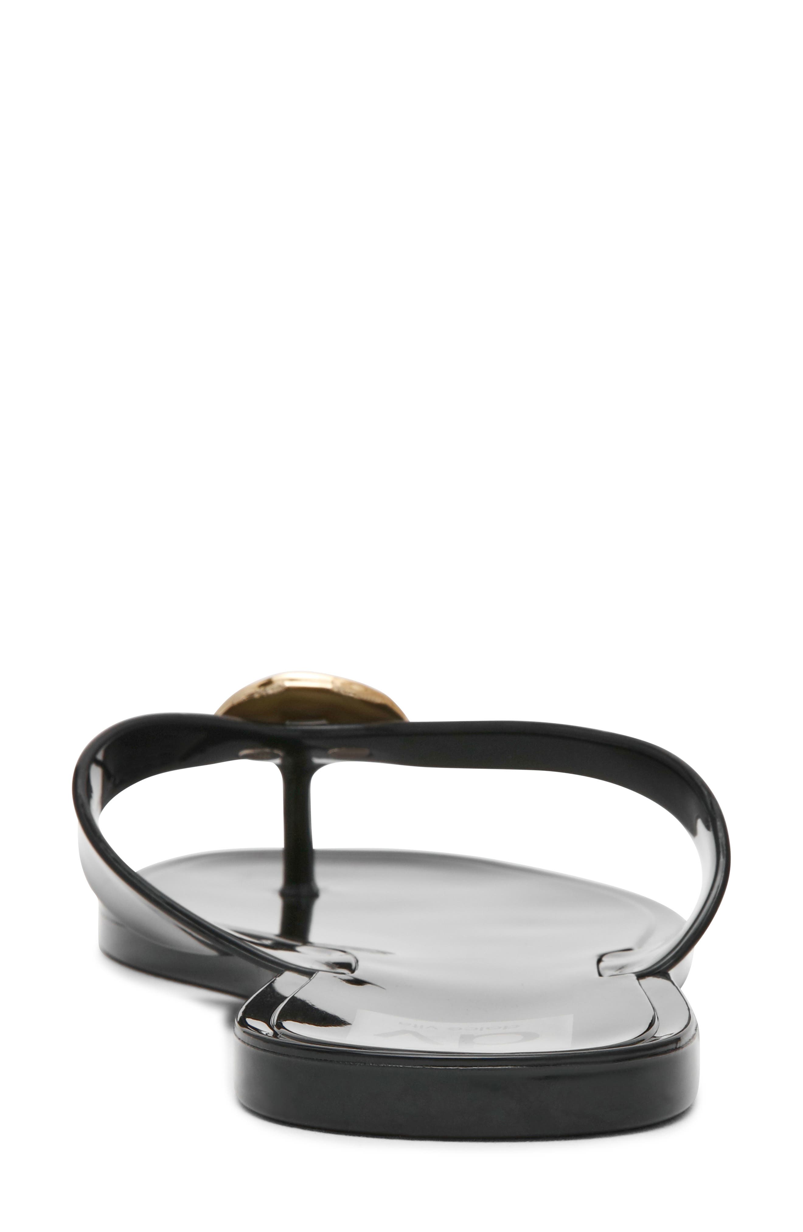 DV by Dolce Vita Jespar Flip Flop Sandal, Alternate, color, Black Shiny