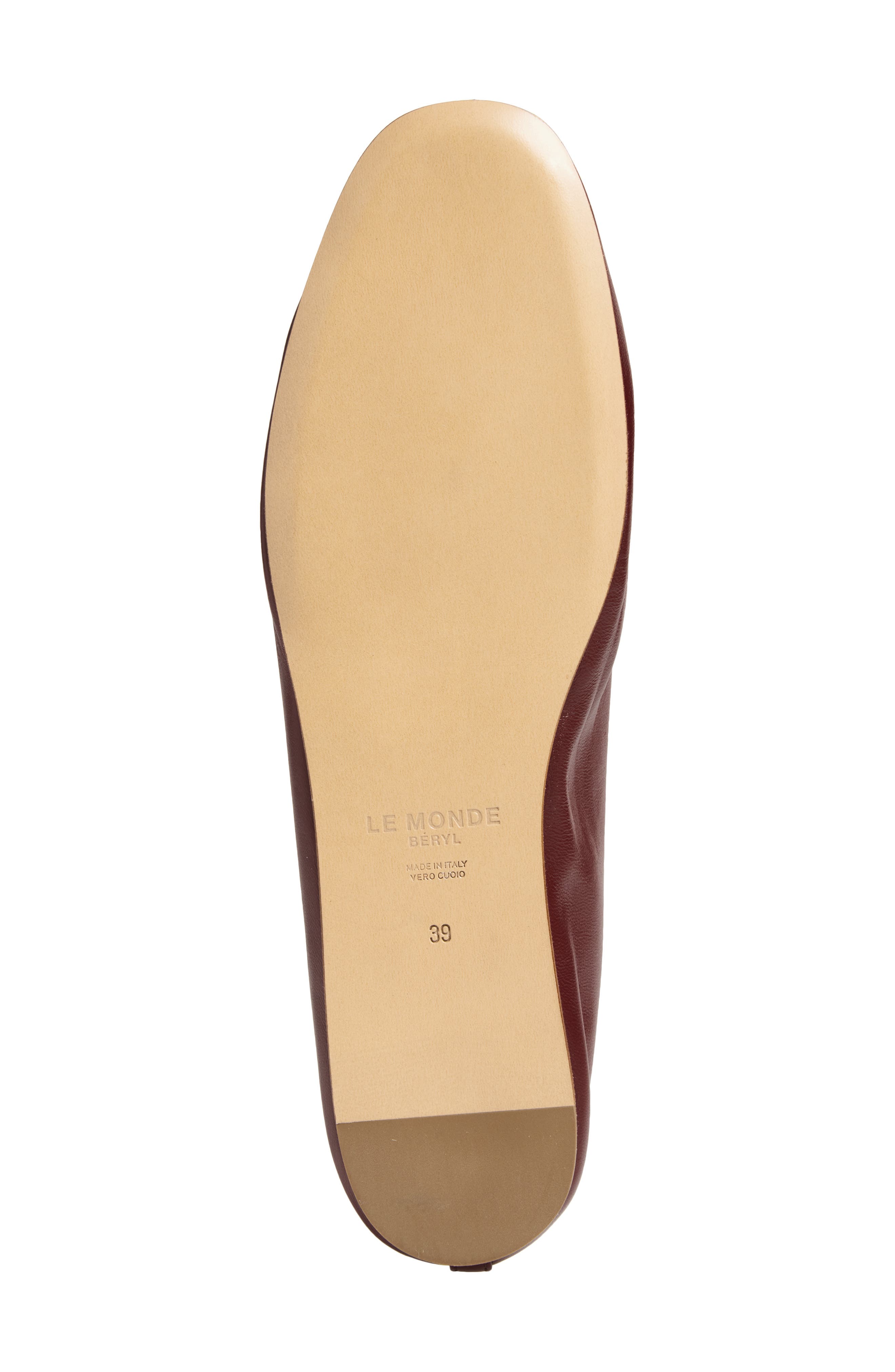 Le Monde Beryl Luna Ballet Flat, Alternate, color, Rouge