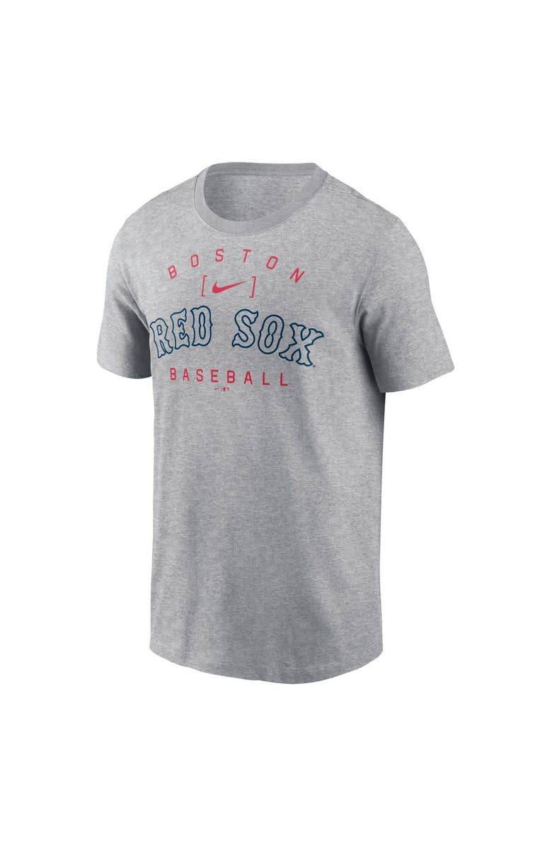 Nike Men's Nike Heather Gray Boston Red Sox Home Team Athletic Arch T-Shirt, Alternate, color,