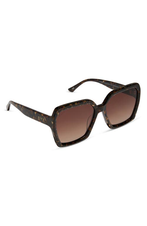 Diff Sloane 54mm Square Sunglasses In Black
